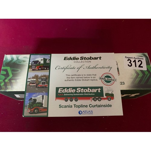 312 - Boxed Eddie Stobart die cast replica trailer H123 Karen Patricia, by Atlas Editions