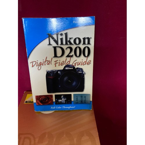 352 - Nikon d200 camera in box and digital field guide