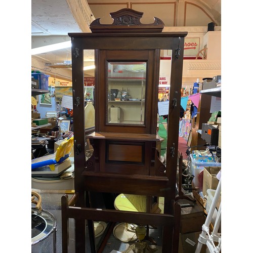 404 - Coat and umbrella hall stand with drip trays measuring