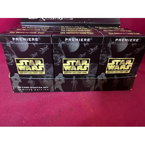 415 - Star Wars CCG Premier Cards Boxed, set of 12 smaller boxes. Each box contains common, uncommon and o... 