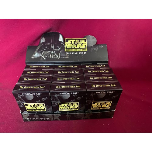 415 - Star Wars CCG Premier Cards Boxed, set of 12 smaller boxes. Each box contains common, uncommon and o... 