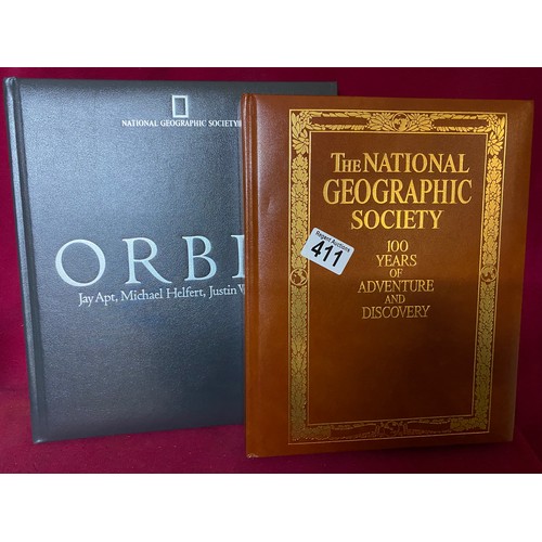 411 - The National Geographic Society First Edition padded hardback books, in mint condition. Orbit Platin... 