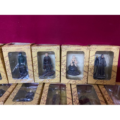 427 - Lord of the Rings boxed all different metal figures in new condition by Eaglemoss