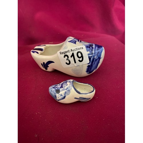 319 - Collection of 6 x Delft pieces