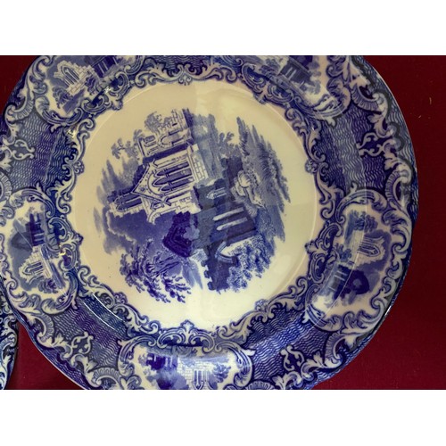 145 - Collection of blue and white plates, Spode, The Blue Room and Antique Abbey plates