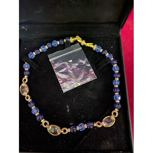 141 - Swarovski crystal necklace in original box.