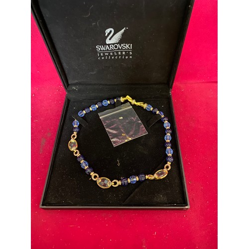 141 - Swarovski crystal necklace in original box.