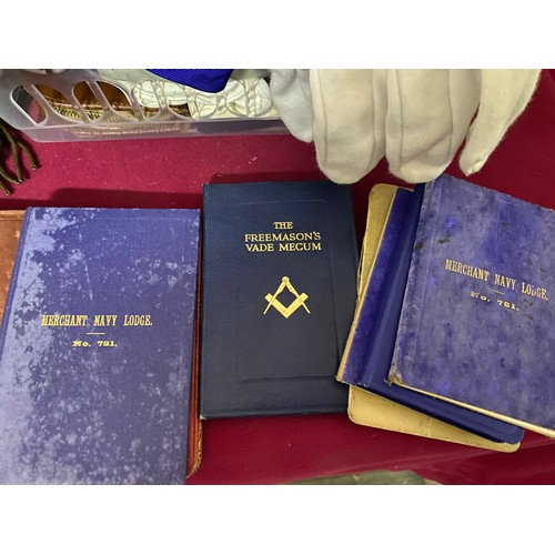 146 - Collection of vintage masonic memorabilia