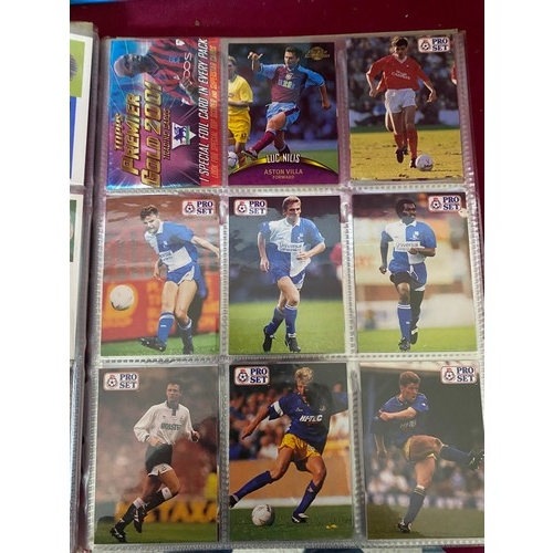 114 - 3 albums of football trade cards.