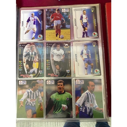 114 - 3 albums of football trade cards.