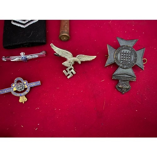 117 - Collection of military badges and pins.