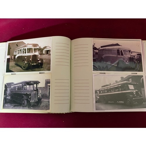 142 - Album of approximately 196 vintage bus and coach photo's.