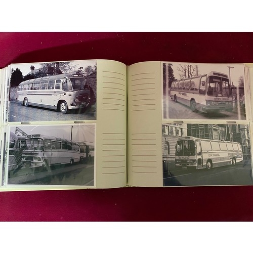 142 - Album of approximately 196 vintage bus and coach photo's.