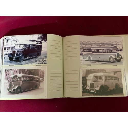 142 - Album of approximately 196 vintage bus and coach photo's.