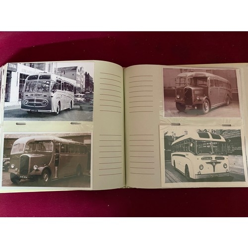 142 - Album of approximately 196 vintage bus and coach photo's.