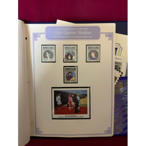 107 - Royal Family mint stamp and postcard album