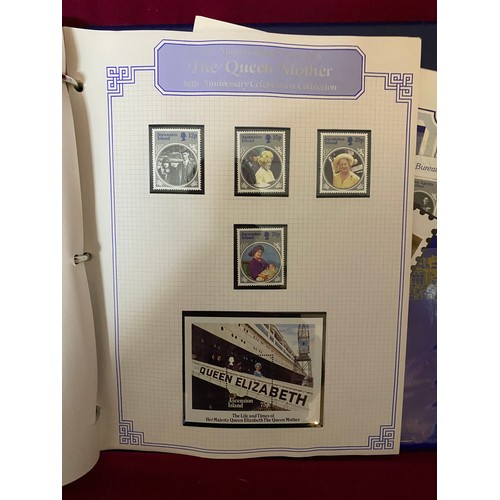 107 - Royal Family mint stamp and postcard album