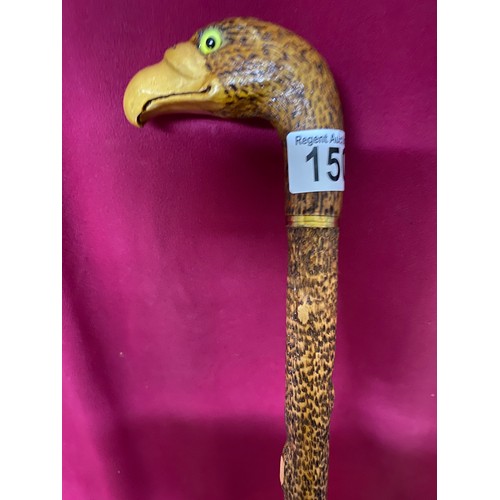 150 - Eagle's head walking stick