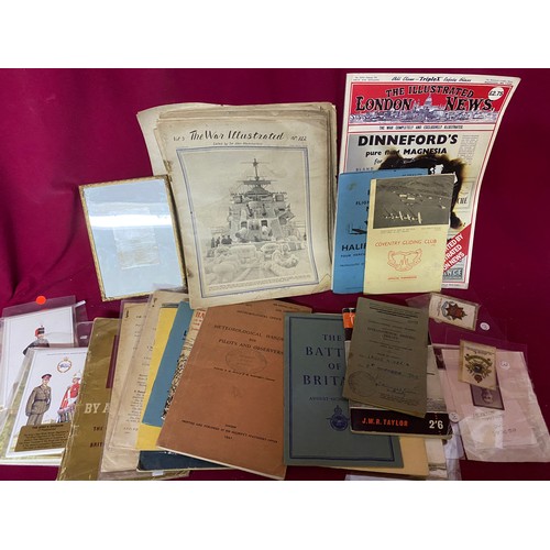 160 - Collection of Military photo's, postcards and other ephemera.