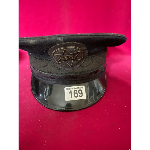 169 - 2 Vintage Police caps.