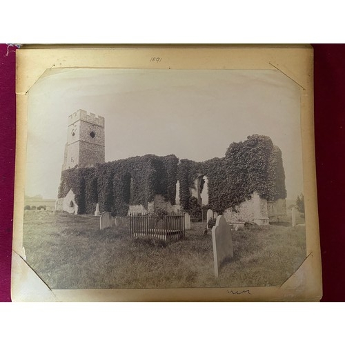 156 - Victorian Photo Album and Albumen photos.