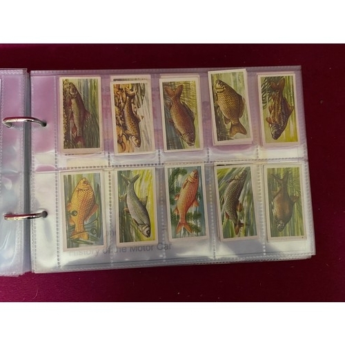 157 - Album of mint condition tea cards in complete sets in padded album, 12 sets in total.