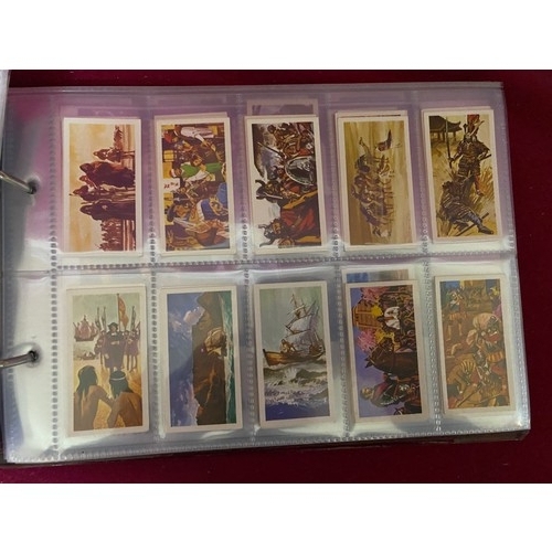 157 - Album of mint condition tea cards in complete sets in padded album, 12 sets in total.