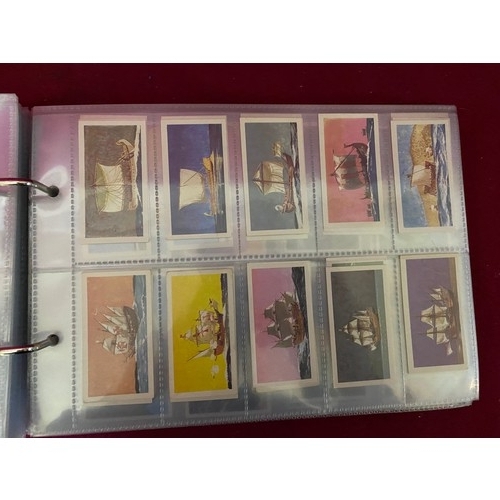 158 - Album of mint condition tea cards in complete sets in padded album, 12 sets in total.