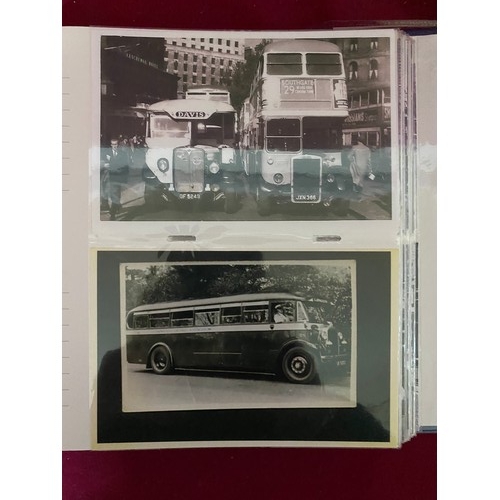 192 - Album of approximately 200 bus and coach photo's.