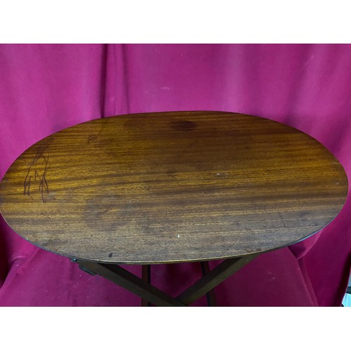 581 - Mid Century Rex ware wooden folding table.