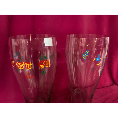 583 - Pair of vintage beer stein boots/glasses