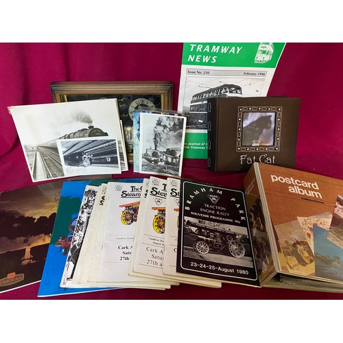 530 - Collection of railwayana photo's, postcards and ephemera