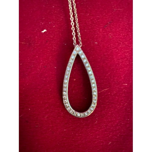 537 - Sterling silver chain and pendant