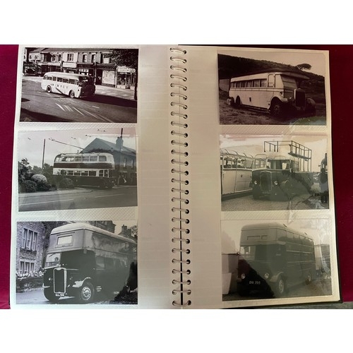 468 - Album of vintage bus and coach photos