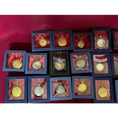 902 - Collection of 20 pocket watches with boxes