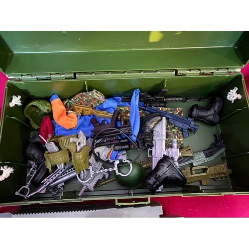 497 - Box of action men and action men accessories.