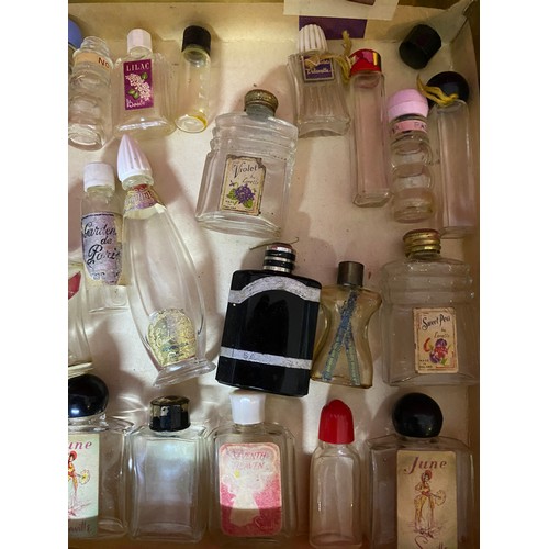 509 - Collection of vintage miniature glass scent bottles