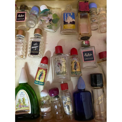 509 - Collection of vintage miniature glass scent bottles