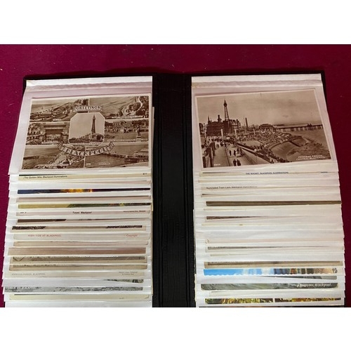 499 - Album of vintage Blackpool postcards