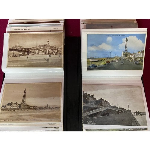 499 - Album of vintage Blackpool postcards