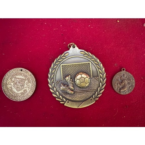 515 - Collection of vintage medals and pins.