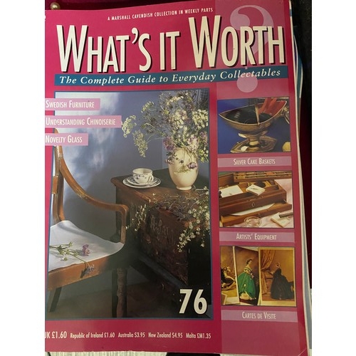 903 - 'What's it worth' volumes 1 - 80 in 4 binders