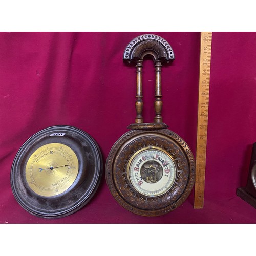 106 - Colllection of 4 x barometers