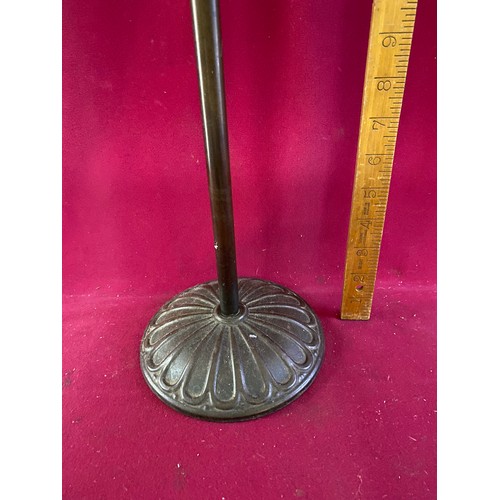 143 - Metal floor standing ashtray measuring 65 cms tall