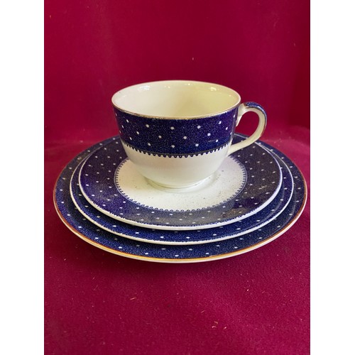 146 - Selection of Ridgway Conway plates and cups polka dot pattern