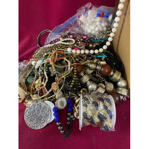 152 - Box of costume jewellery weighing approx 5kg