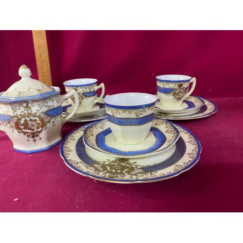 154 - Collection of trio's by Sutherland, Doric, Aynsley and Meito with sugar bowl