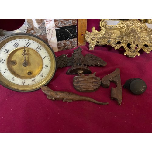 206 - Art Deco and Vintage clock parts.