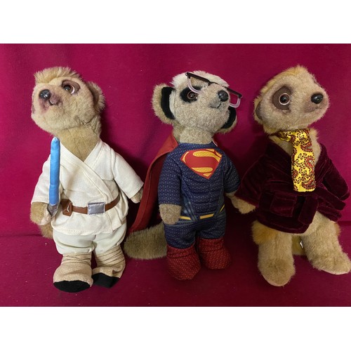 236 - 7 Meerkat toys including 2 Beauty and the Beast