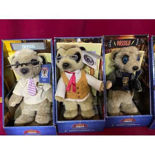 246 - 6 Boxed Meerkat toys.